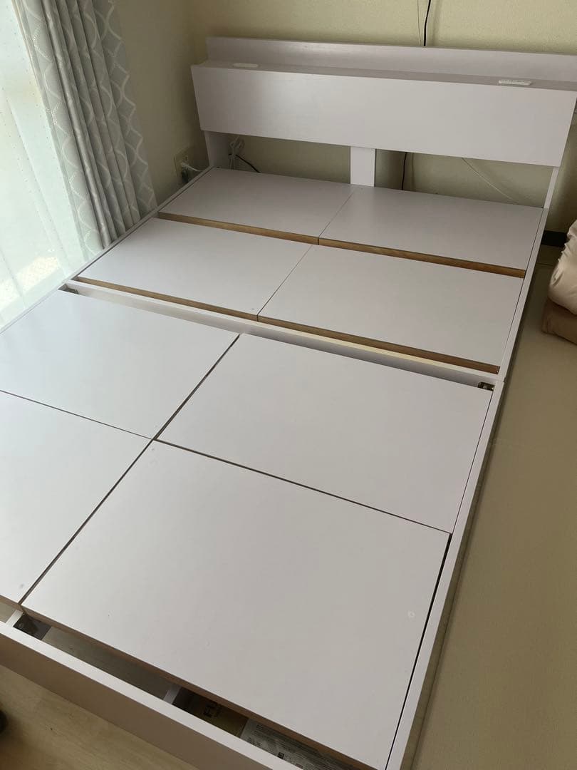 ⭐︎山本さま専用⭐︎ダブルベッドフレーム 引き出し収納付き