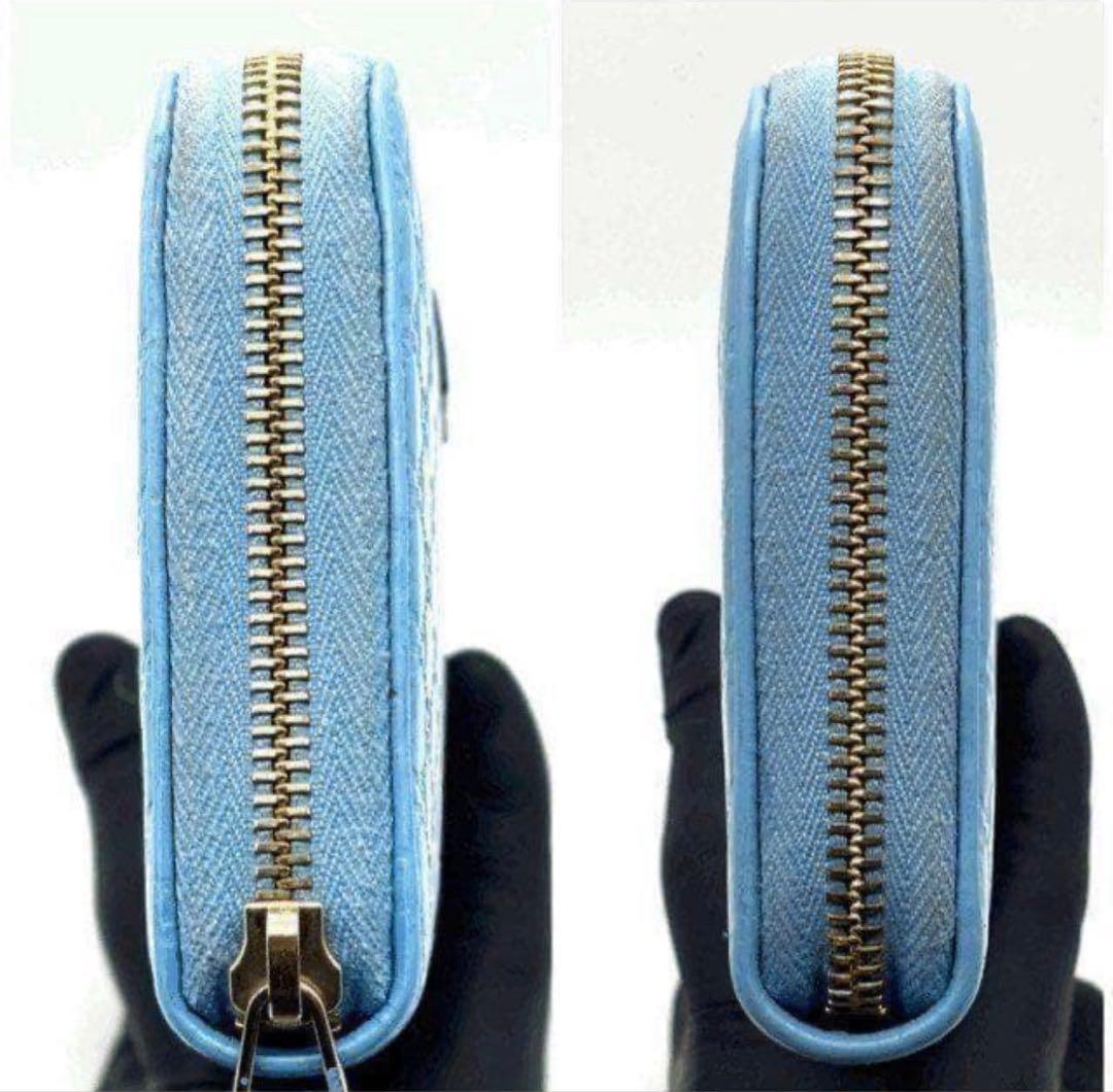 （美品）GUCCI グッチ シマ 長財布 ラウンドファスナー 12カード マイク