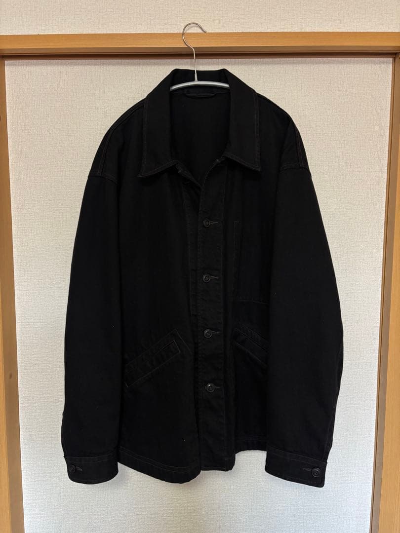 ユニクロU オーバーサイズカラーデニムジャケット Lサイズ 黒