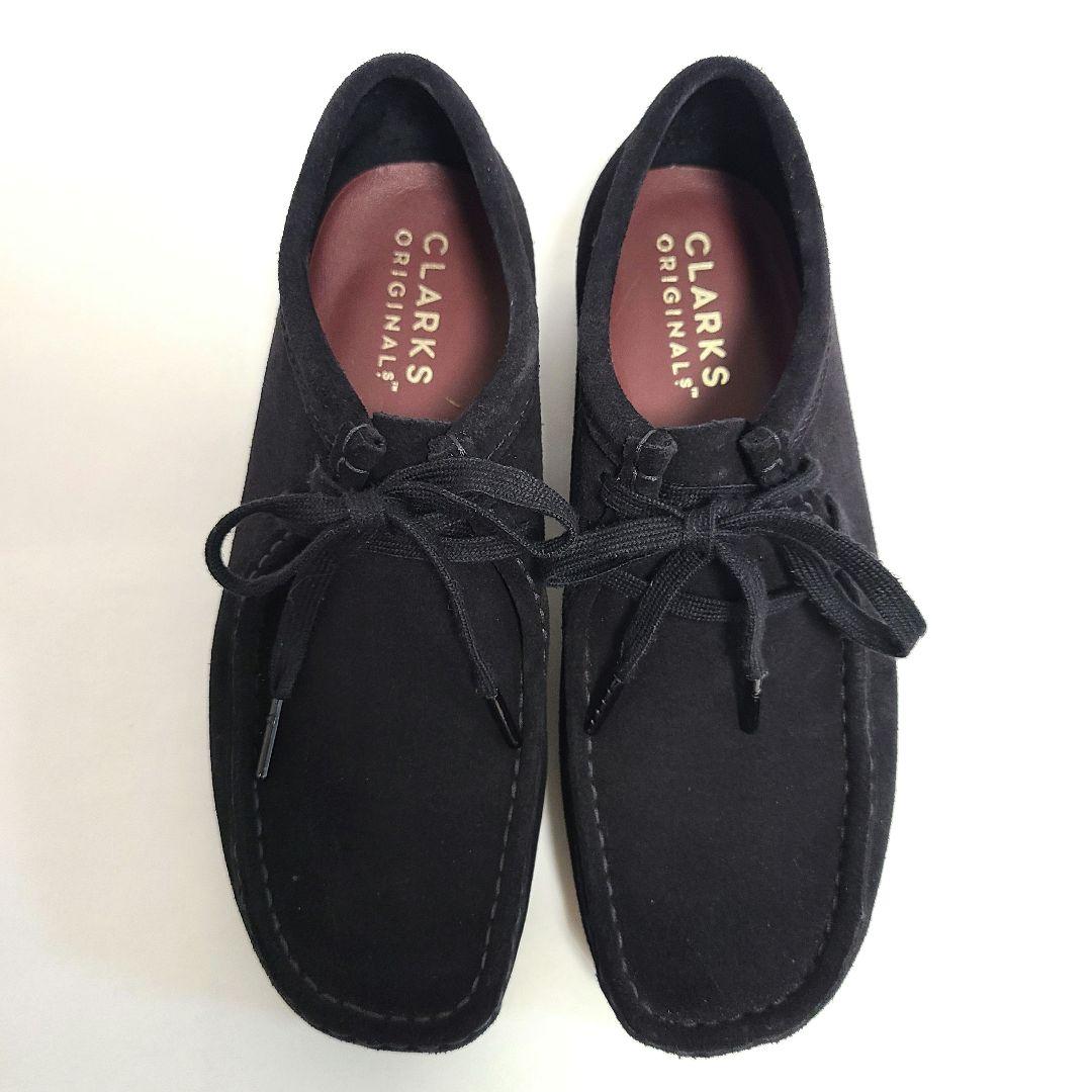 美品Clark Wallabee メンズ 6.5 ブラック ユナイテッドアローズ