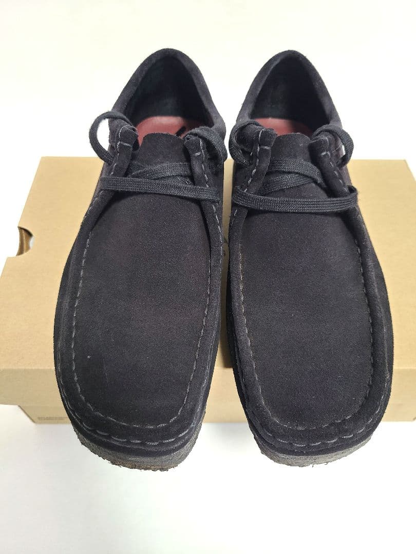 美品Clark Wallabee メンズ 6.5 ブラック ユナイテッドアローズ