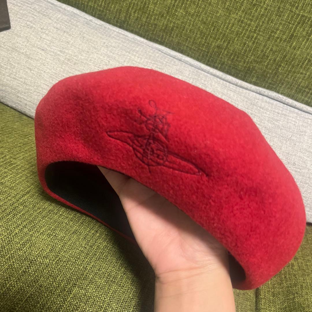廃盤品 ヴィヴィアンウエストウッド ベレー帽 レッド
