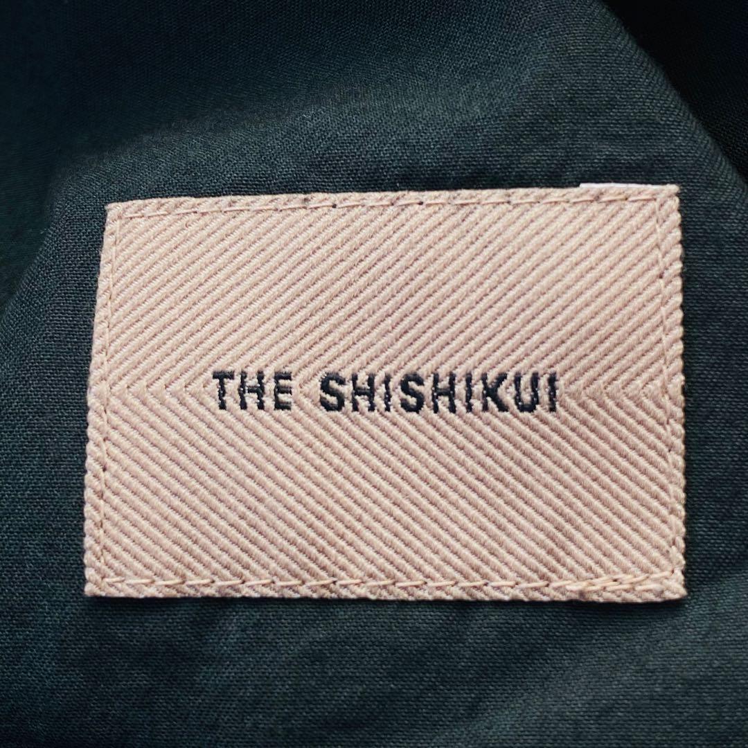 SHISHIKUI　パラシュートパンツ　天然日干し加工　ドローコード　ブラック