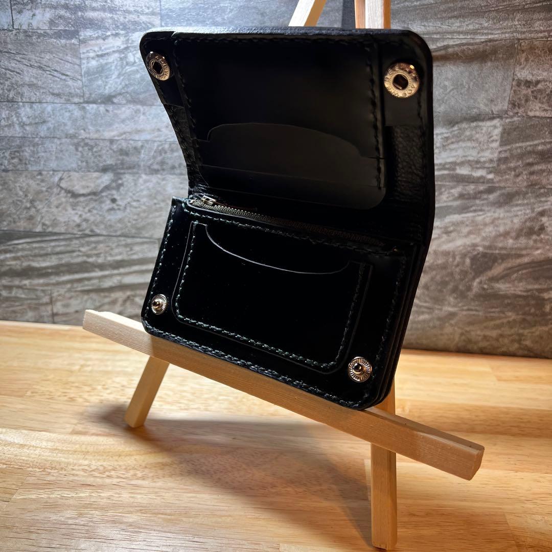 【限定】ミドルトラッカーウォレット　クロコクラウンインレイ 　本革　ワイルドvr