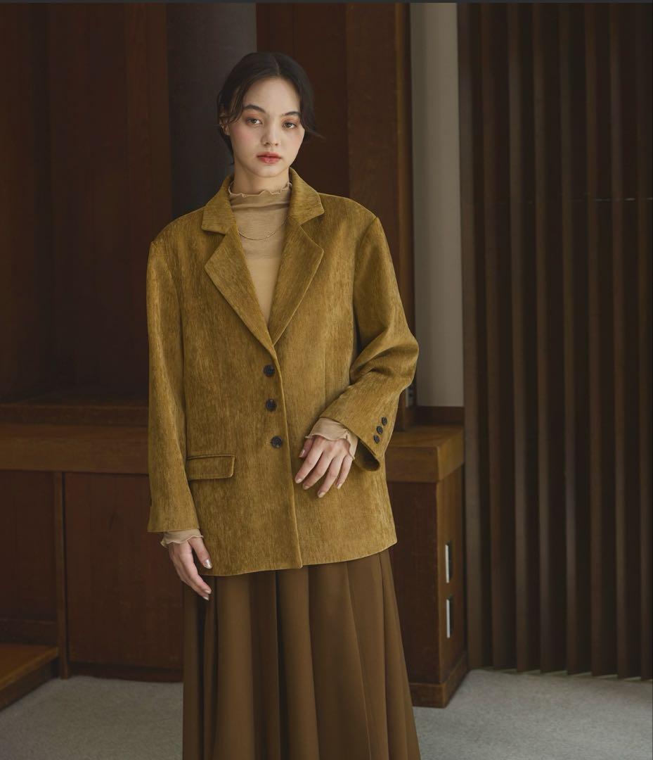 olun オルン ルーズベーシックモールジャケット