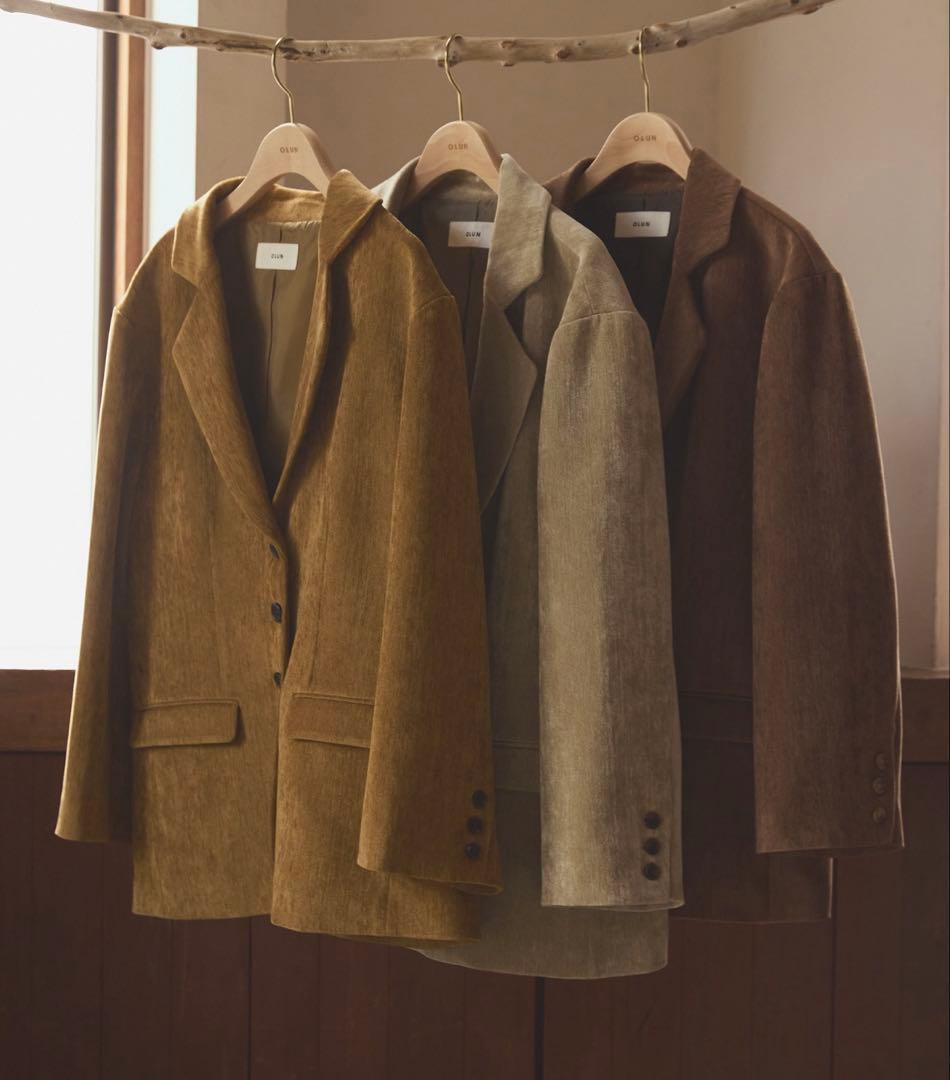 olun オルン ルーズベーシックモールジャケット