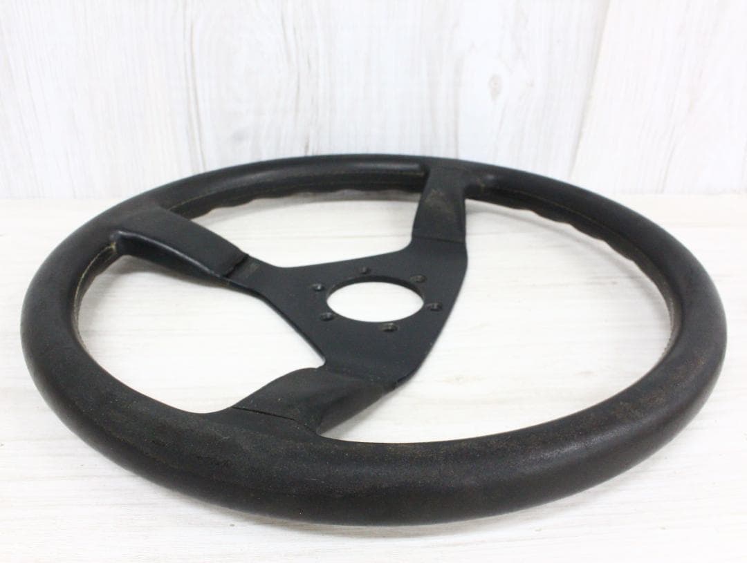 ▲希少 MOMO ヴィンテージ ステアリング レザー モモステ イタリア製②