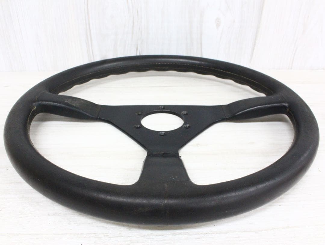 ▲希少 MOMO ヴィンテージ ステアリング レザー モモステ イタリア製②
