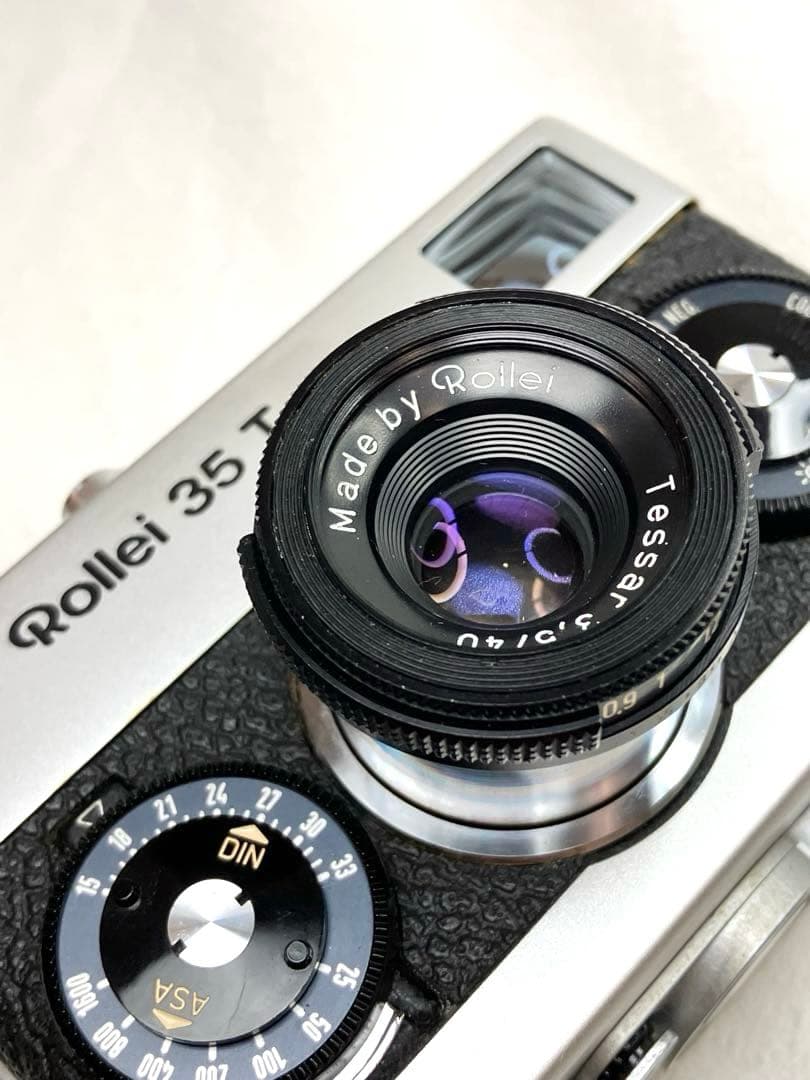 Rollei 35T シルバー｜ストラップ・レザーケース付き