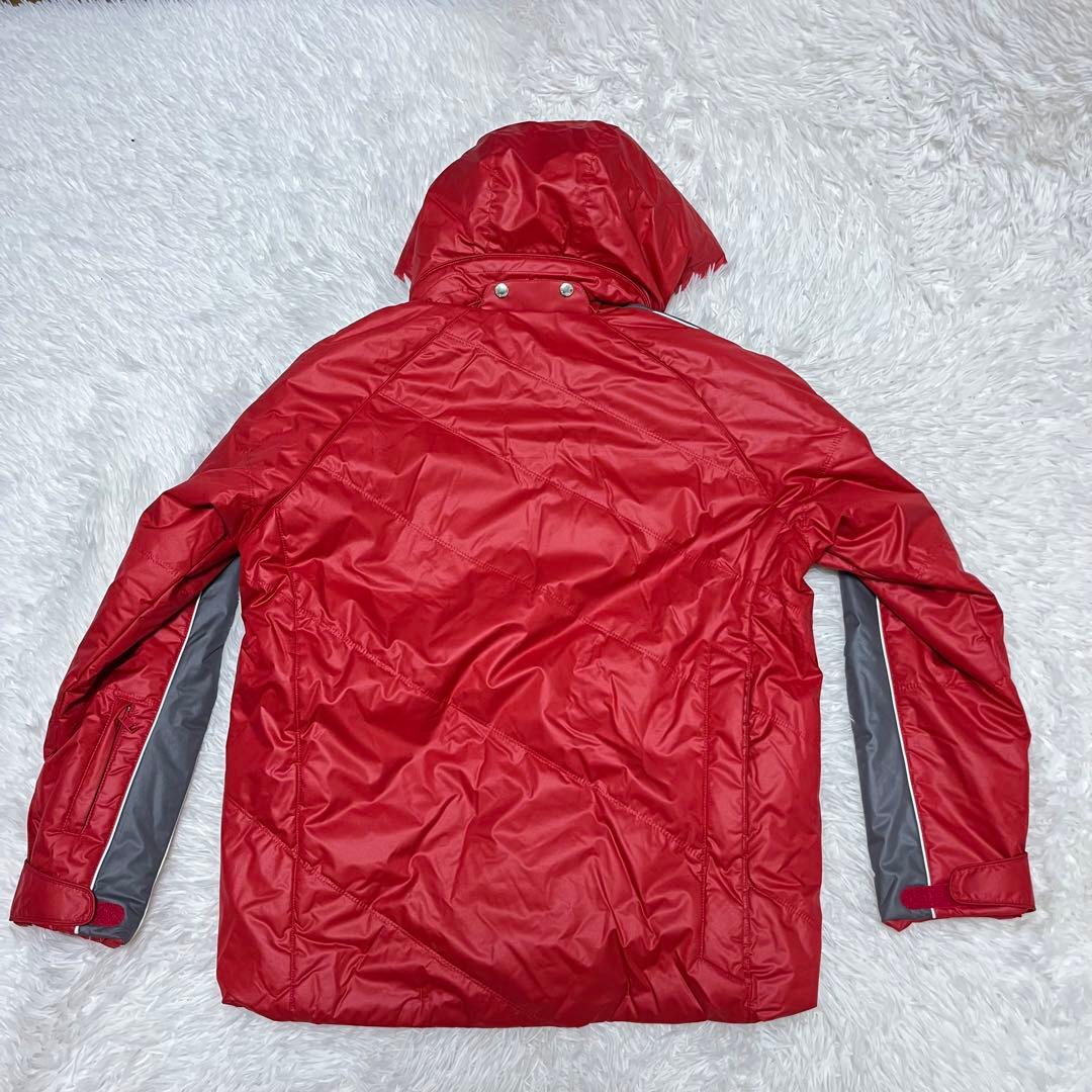 美品 DESCENTE デサント スキー 赤 セットアップ レッド スノボ