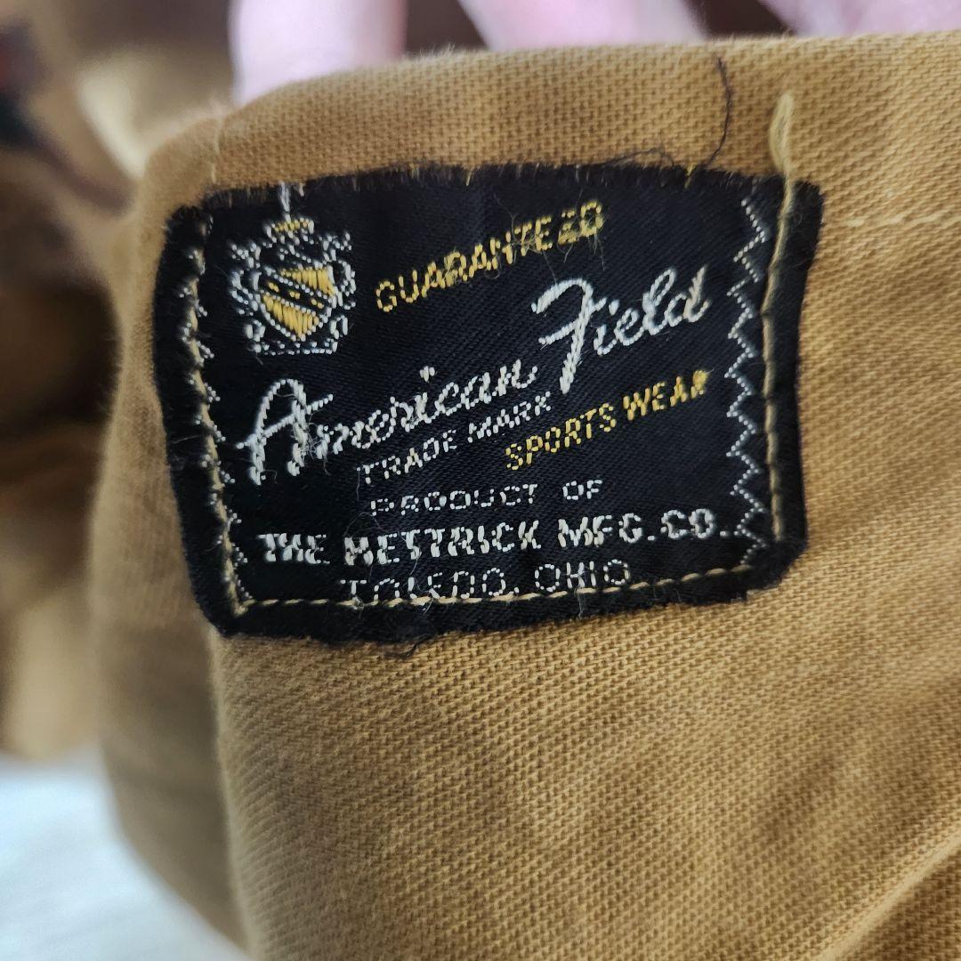 50~60s American field ハンティングジャケット 裏地動物柄