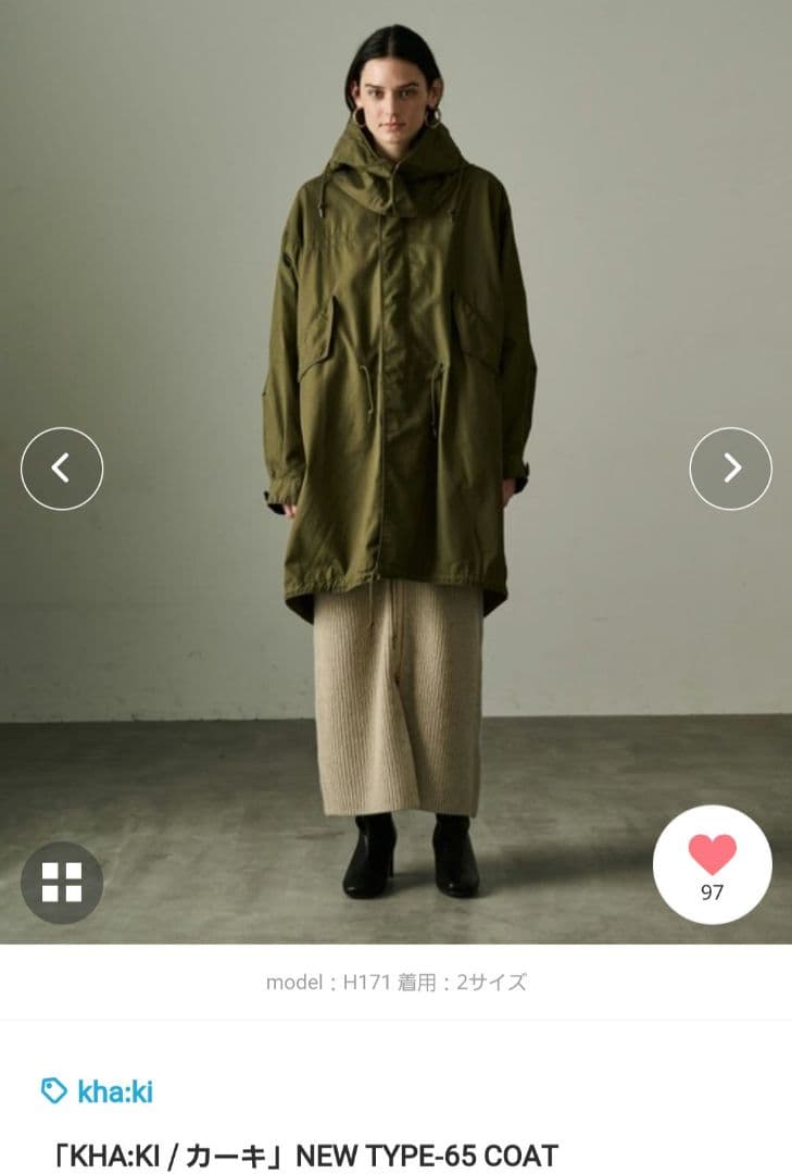 kha:ki　NEW TYPE-65 COAT