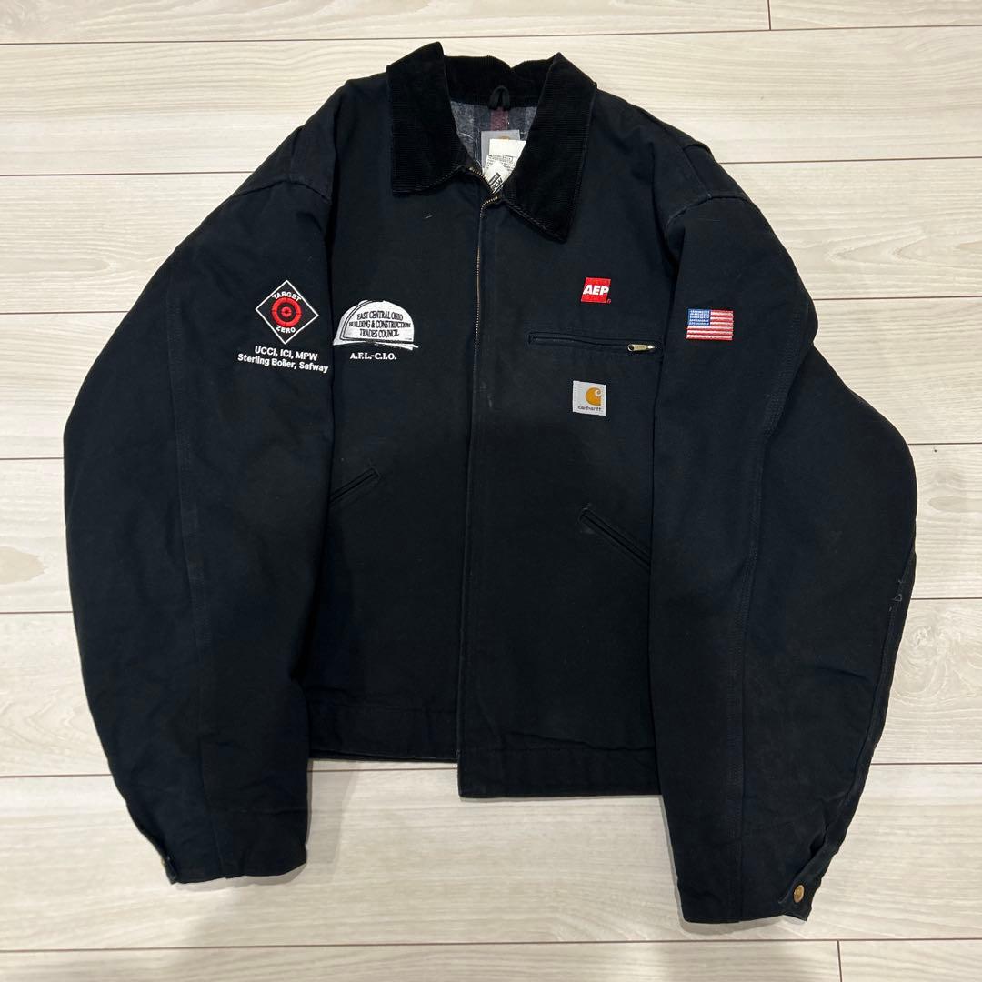 カーハート　デトロイトジャケット　ブラック　USA製
