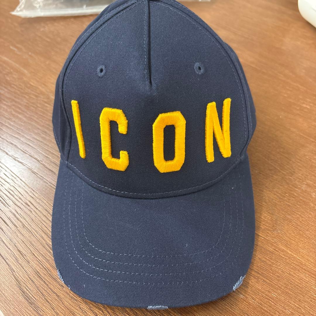 DSQUARED2 icon オレンジ　キャップ