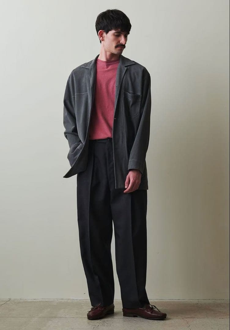 steven alan ウールオックスフォードインツープリーツドレストラウザーズ