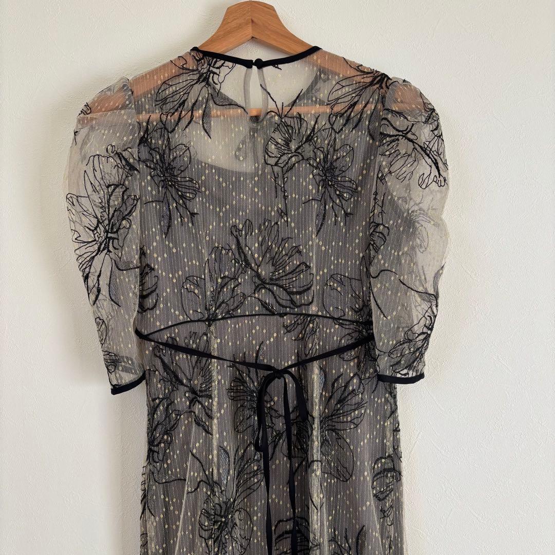 Leja レース パーティードレス S 結婚式　お呼ばれワンピ　オケージョン