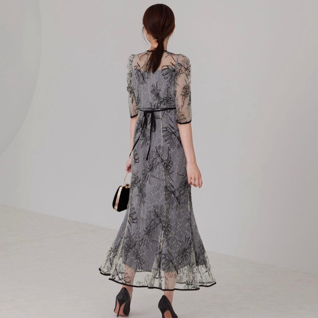 Leja レース パーティードレス S 結婚式　お呼ばれワンピ　オケージョン