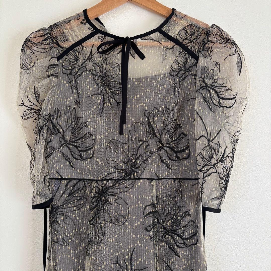 Leja レース パーティードレス S 結婚式　お呼ばれワンピ　オケージョン