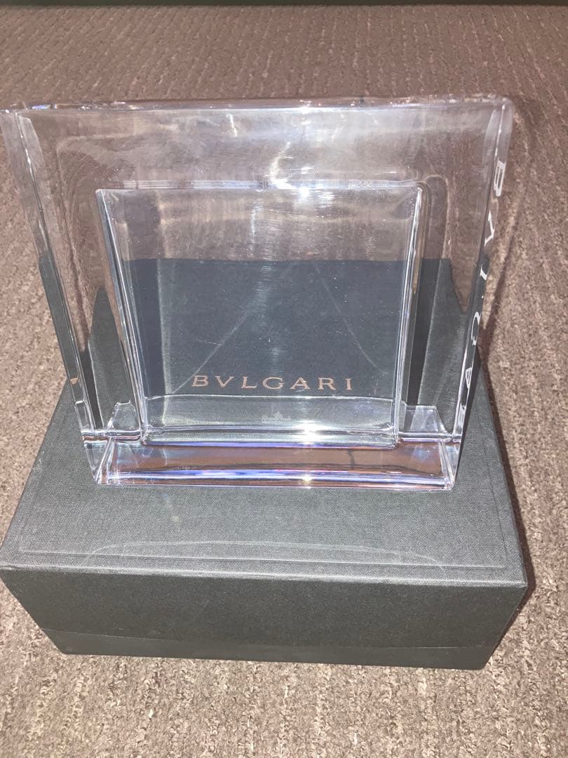 BVLGARI クリアアクリルフォトフレーム ボックス付き