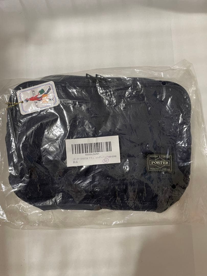 吉田カバン PORTER FLASH ネイビー ショルダーバッグ