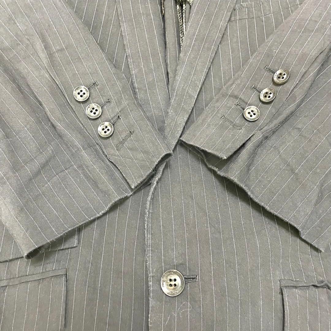 暴れ小町　ロエン ジャケット 半袖 スカル ラメ スワロフスキー リネン