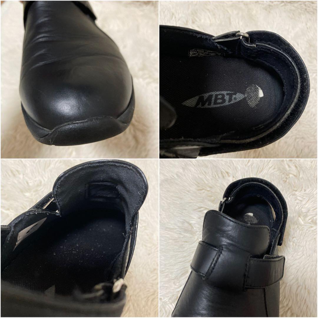 MBT レザー ブラック Vibram クロッグ サボ サンダル シューズ 黒