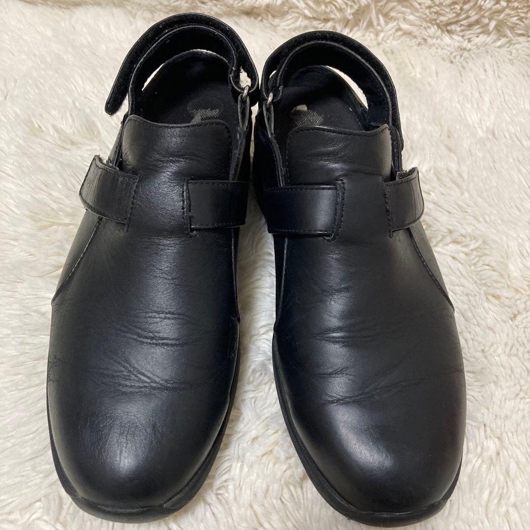 MBT レザー ブラック Vibram クロッグ サボ サンダル シューズ 黒