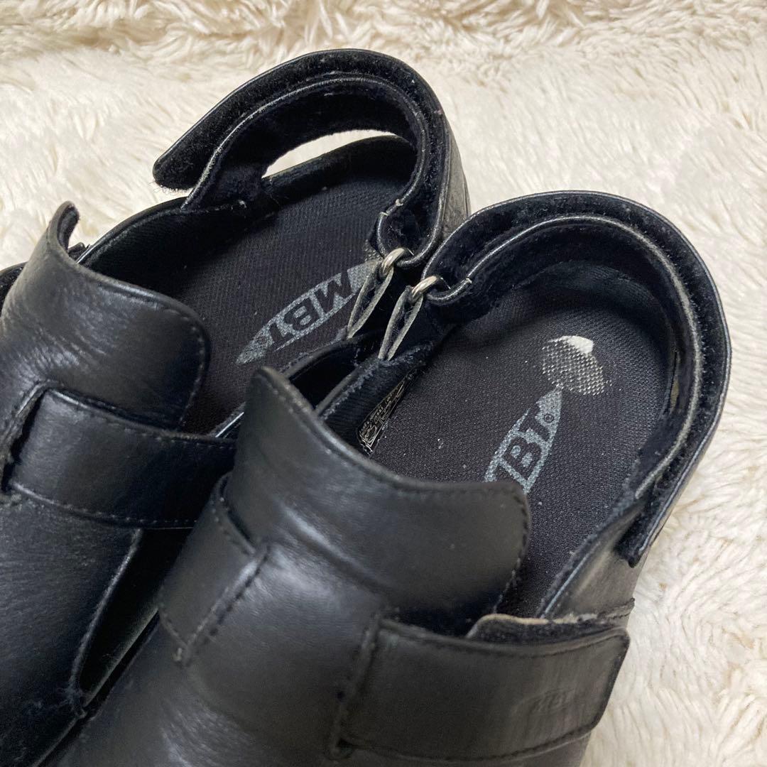 MBT レザー ブラック Vibram クロッグ サボ サンダル シューズ 黒