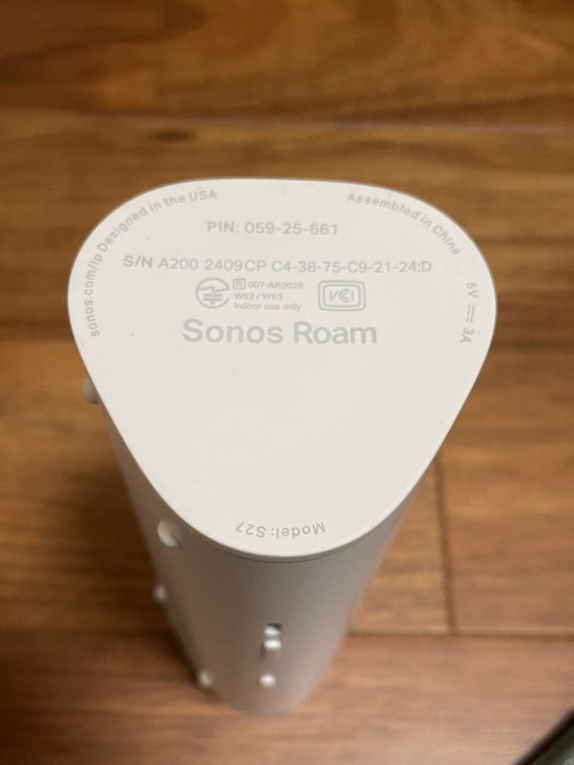 SONOS Roam2 スマートスピーカー ホワイト 本体のみ