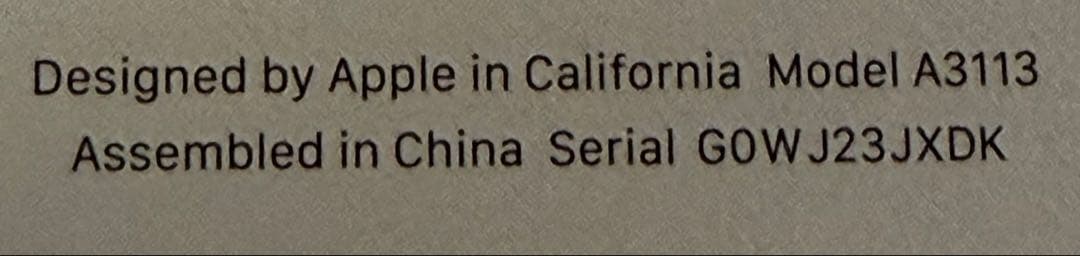 13インチMacBook Airシルバー