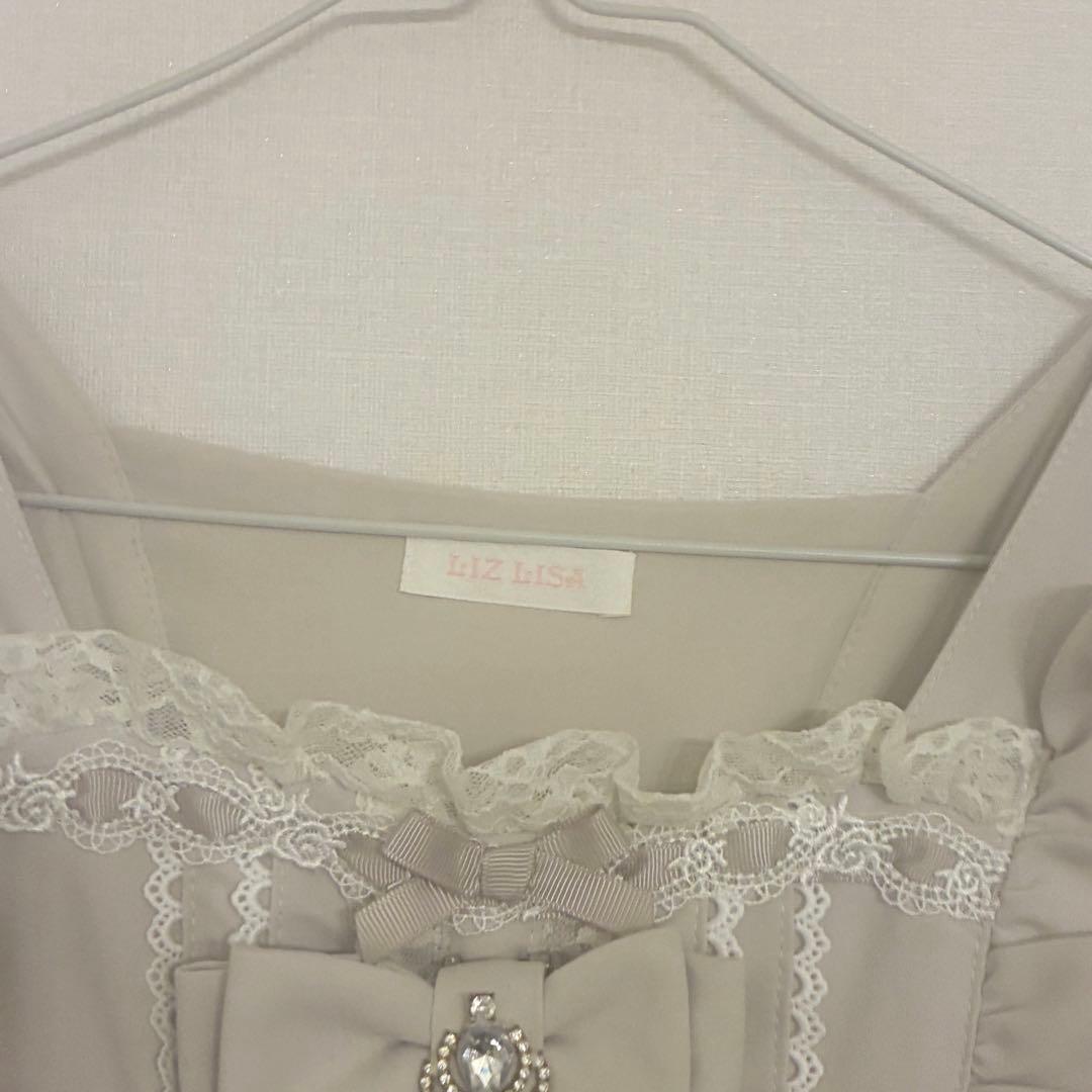 リズリサ ティアラリボンティアードワンピース ピンク