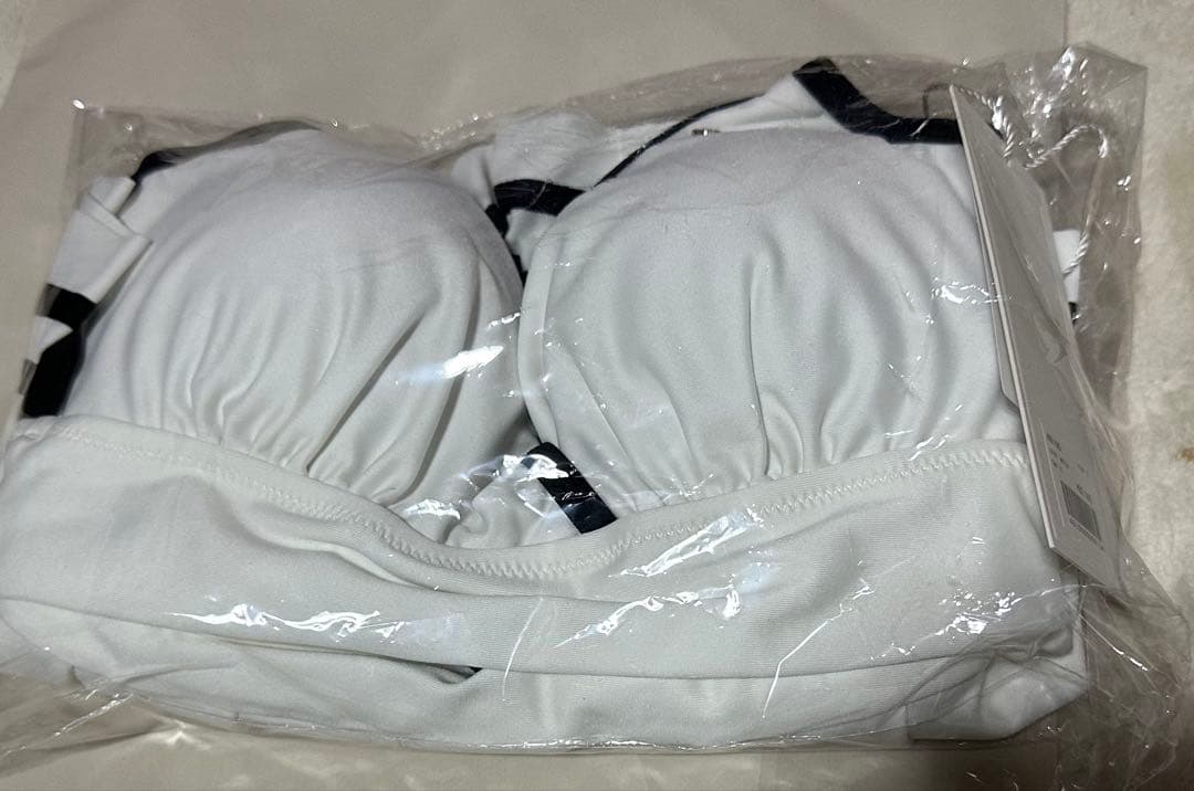 andmary Coco pleats swimwear white 新品