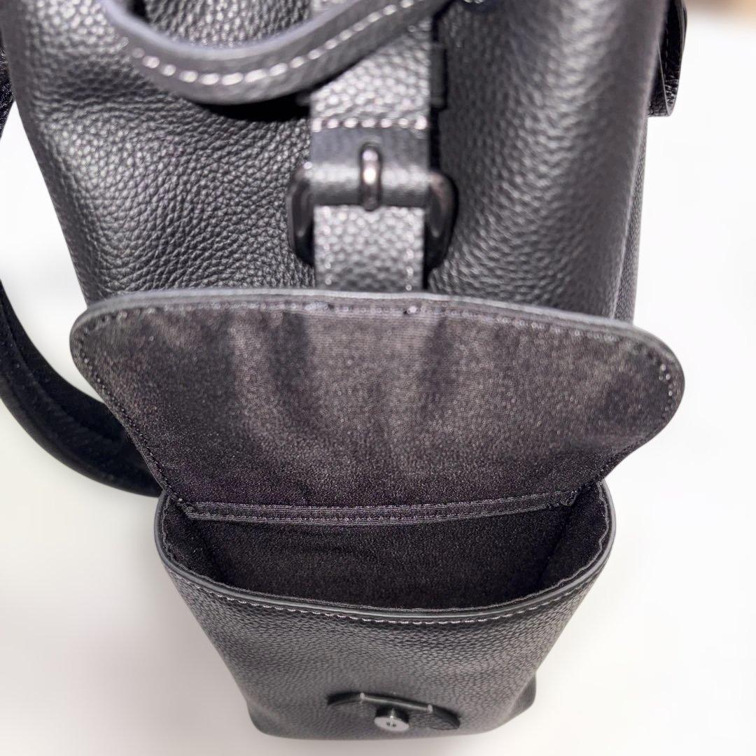 【未使用・正規品】COACH ハドソン バックパック CR389 黒 レザー