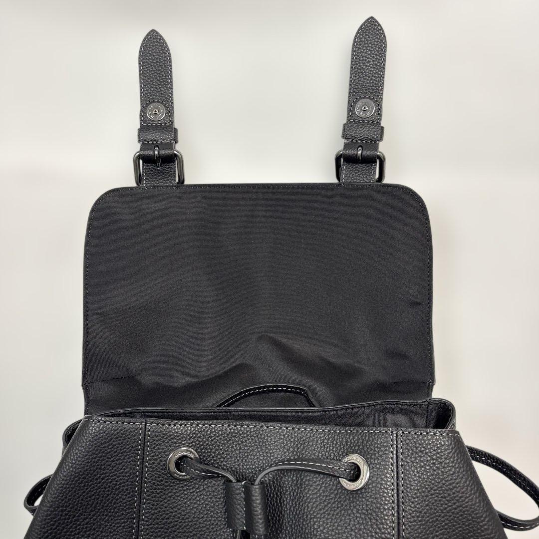 【未使用・正規品】COACH ハドソン バックパック CR389 黒 レザー