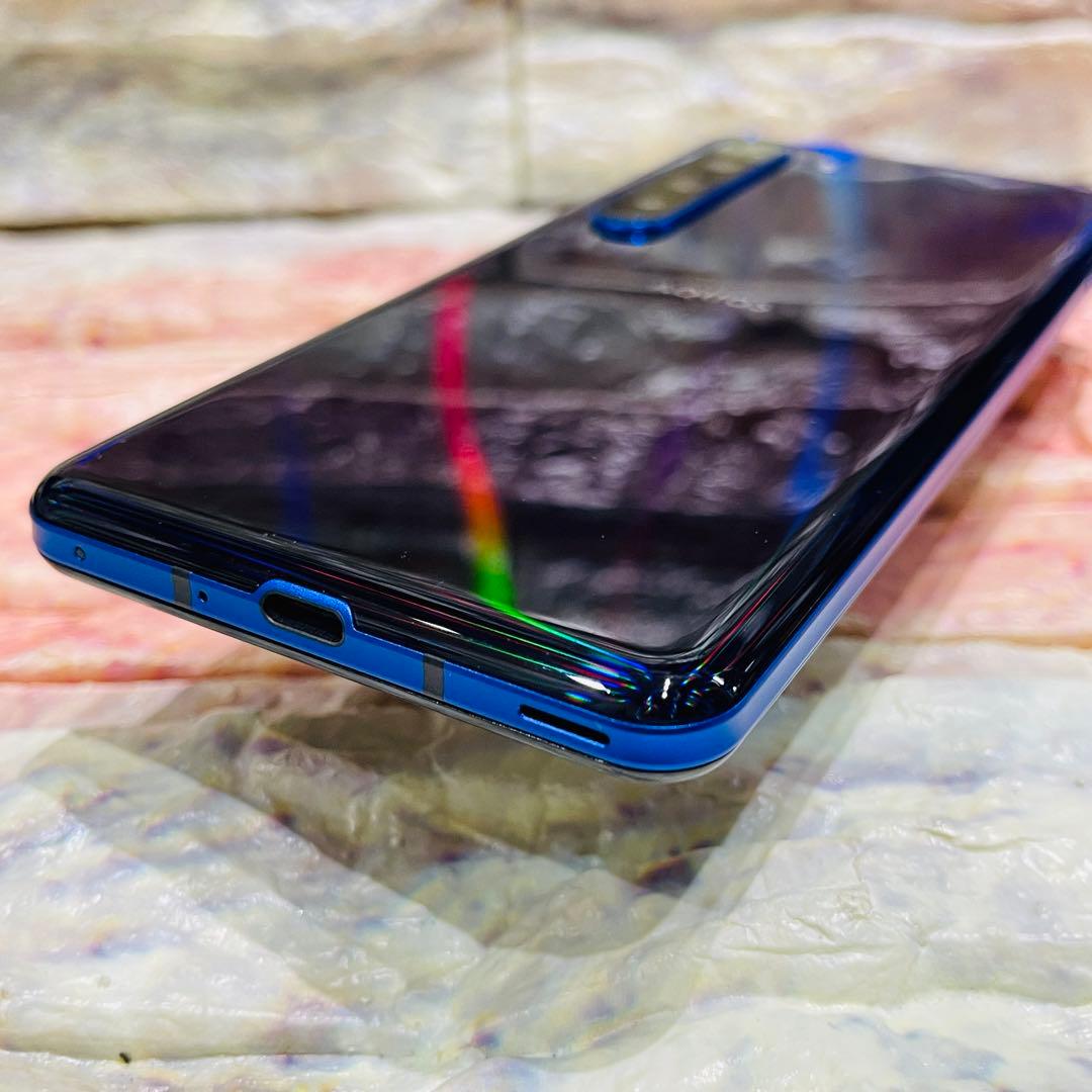 美品 SIMフリー AQUOS R5G 256GB アースブルー 電池良好