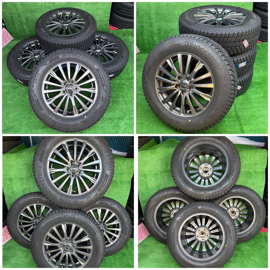 送料込24年製225/65R17ブリヂストンBLIZZAK VRX2ホイール5穴