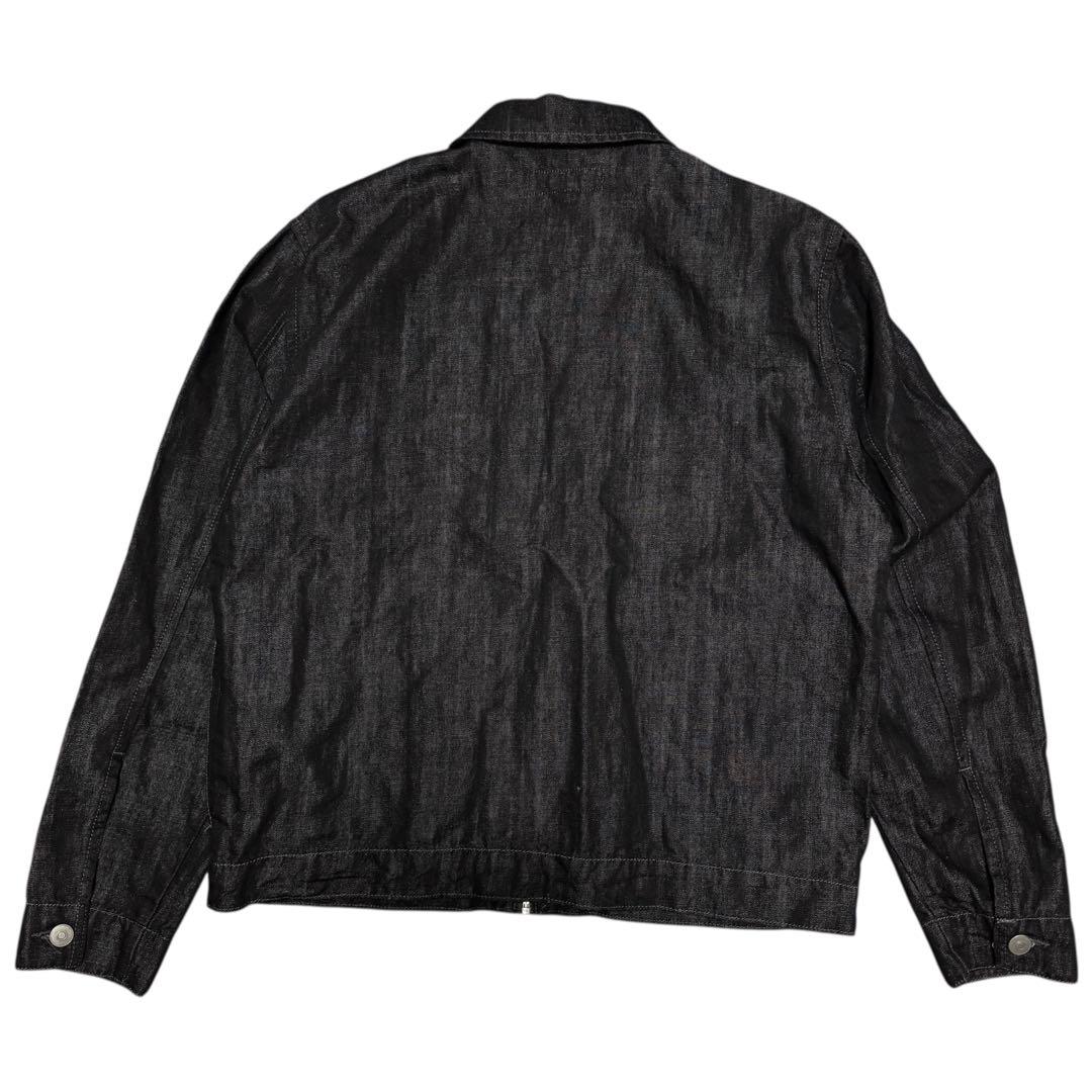 ZARA リラックスフィットデニムジャケット セットアップ ブラック メンズ L