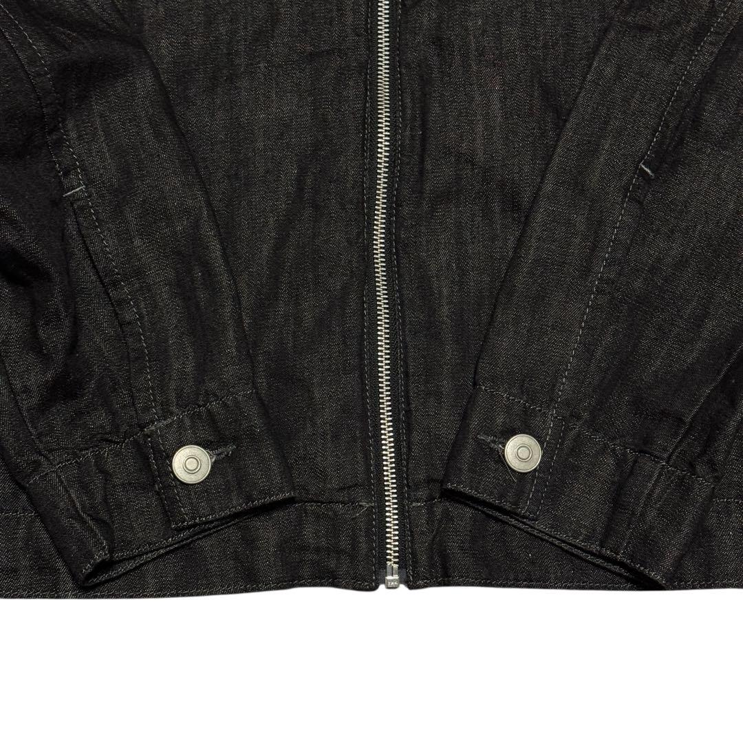 ZARA リラックスフィットデニムジャケット セットアップ ブラック メンズ L