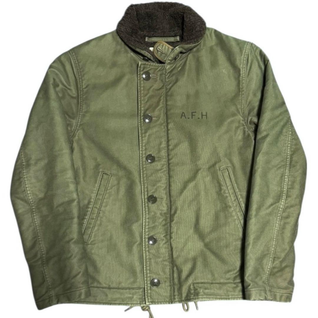 COOTIE ステンシル N-1 デッキジャケット アルパカウールライナー M