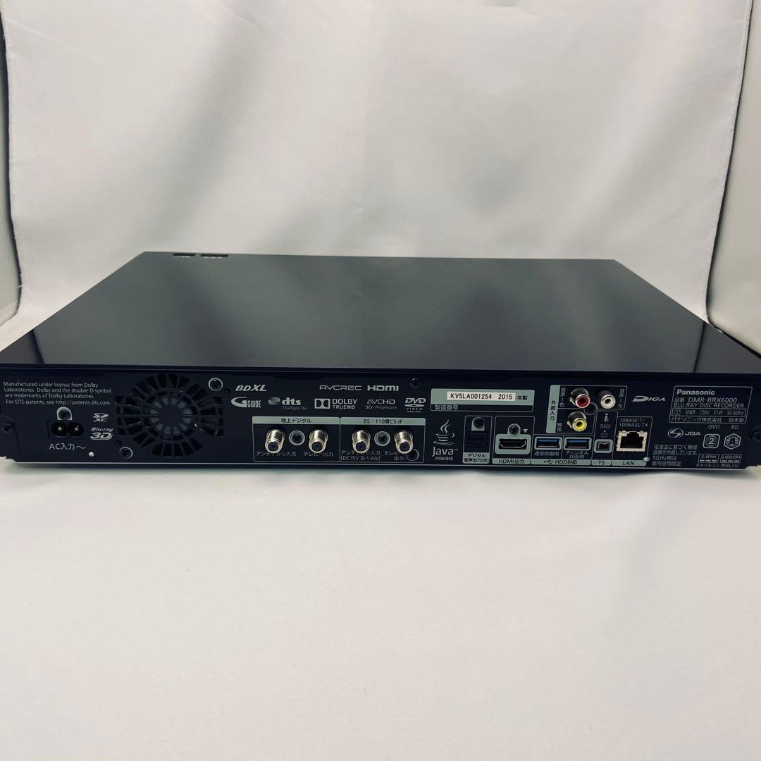 全録レコーダー 6TB Panasonic DMR-BRX6000 動作品