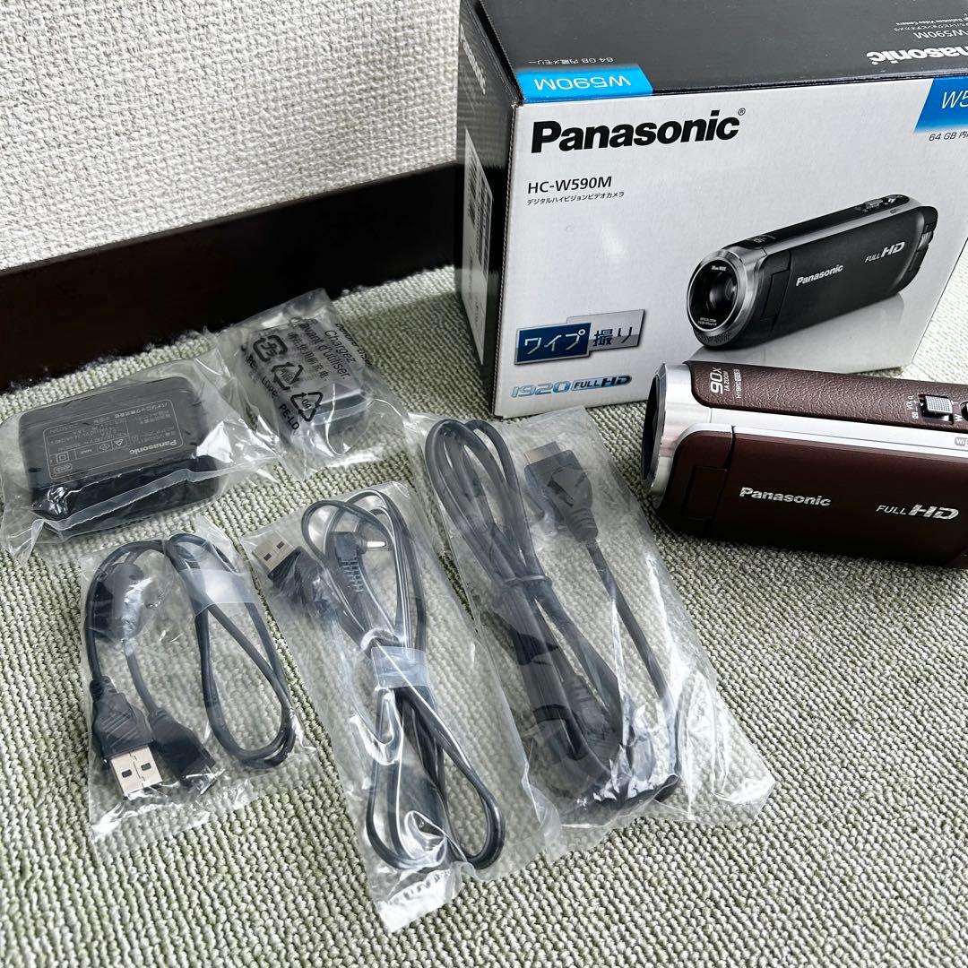 Panasonic HC-W590M ビデオカメラ 64GB ブラウン