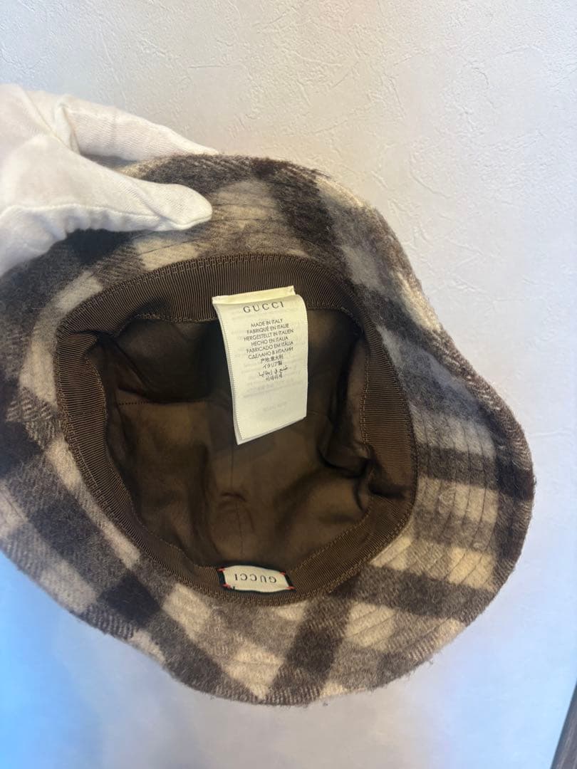 Gucci バケットハット チェック柄 Orgasmique