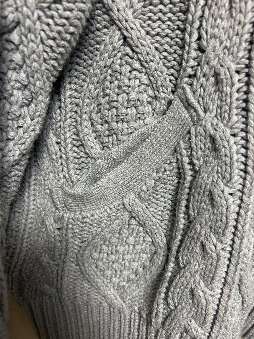 GOOD ENOUGH フィッシャーマン ZIP UPニットパーカー 90s