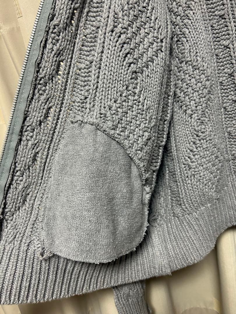 GOOD ENOUGH フィッシャーマン ZIP UPニットパーカー 90s