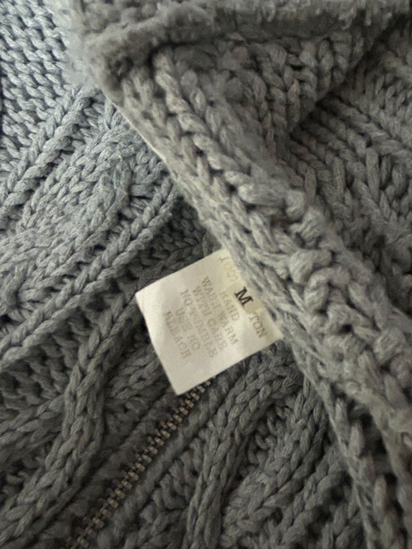 GOOD ENOUGH フィッシャーマン ZIP UPニットパーカー 90s