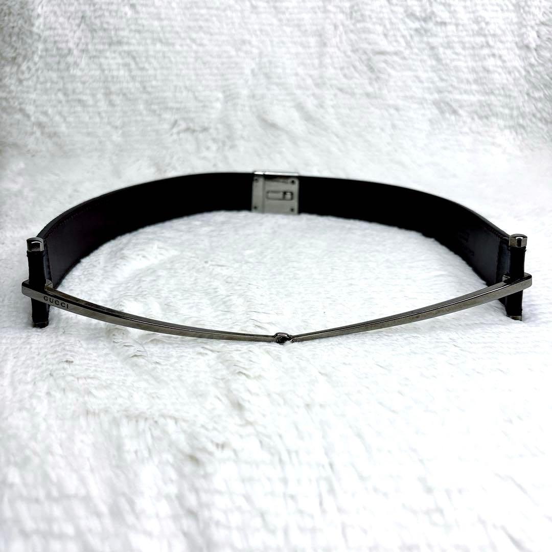 一級品✨GUCCI グッチ ホースビットベルト　シルバー金具　イタリア製
