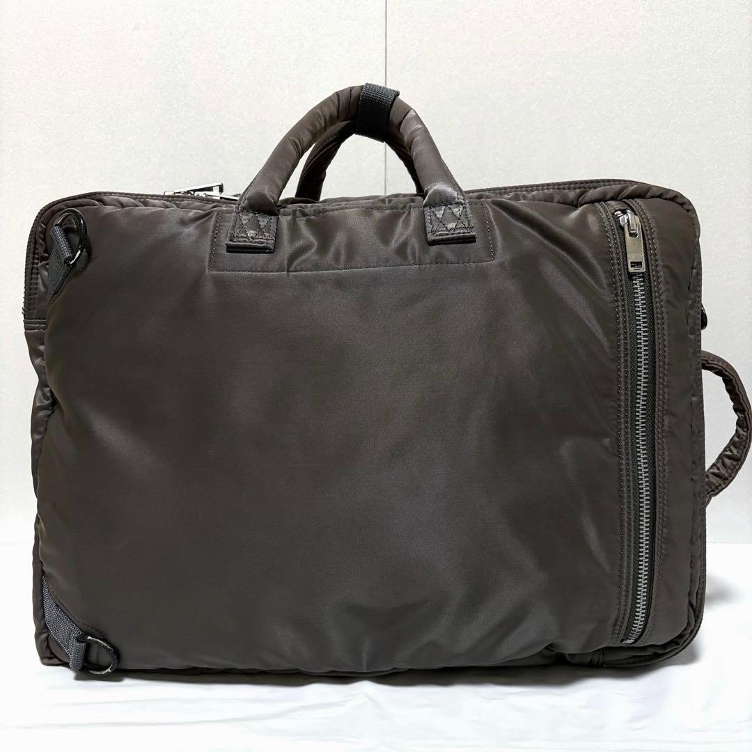 新型✨極美品 ポータータンカー ビジネスバッグ3way 2層 A4可 グレー