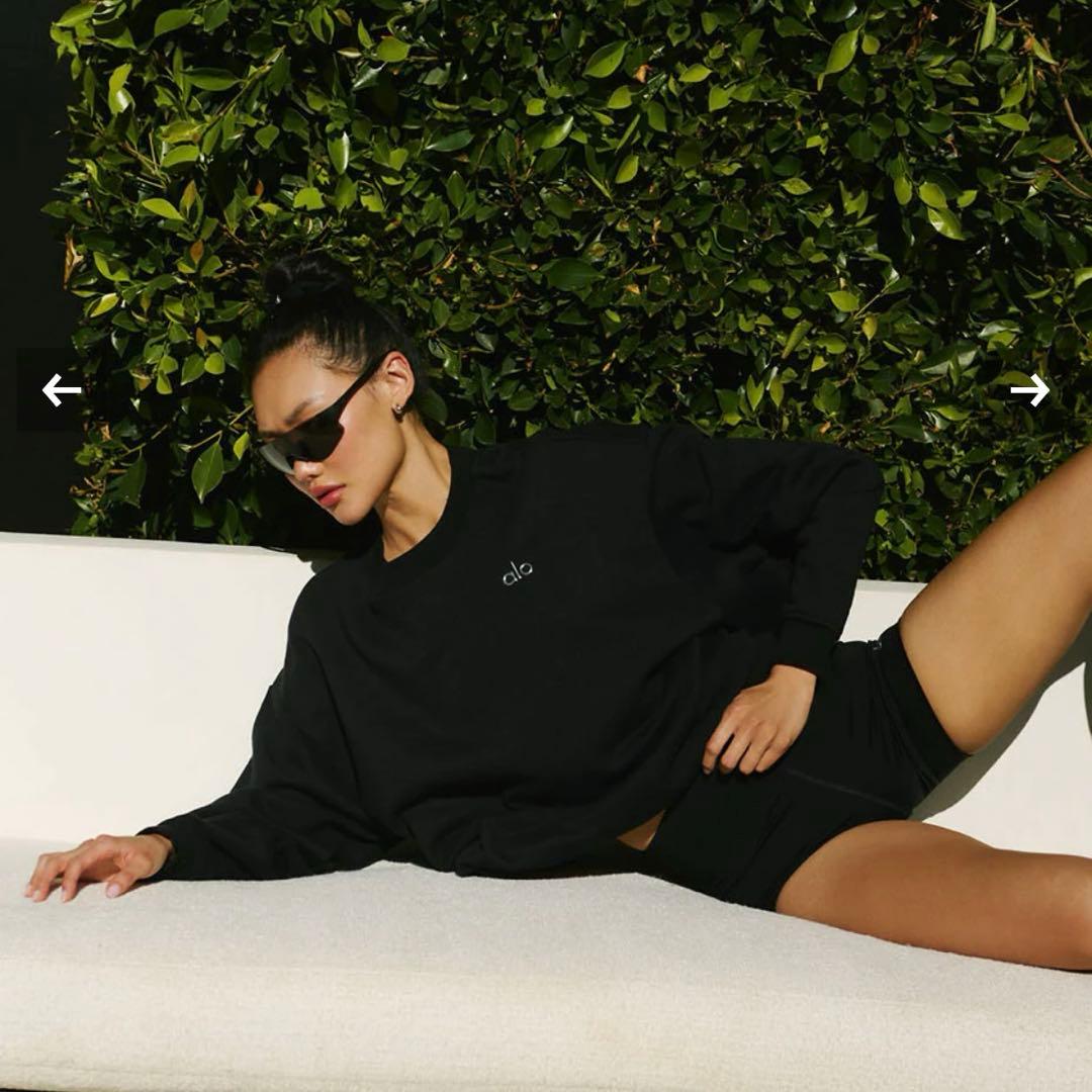 alo アロ　ACCOLADE CREW NECK PULLOVER Mサイズ