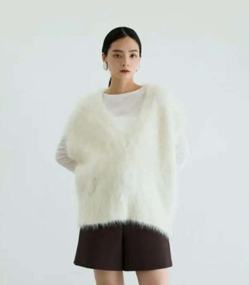 adam et rope アルパカニットベスト