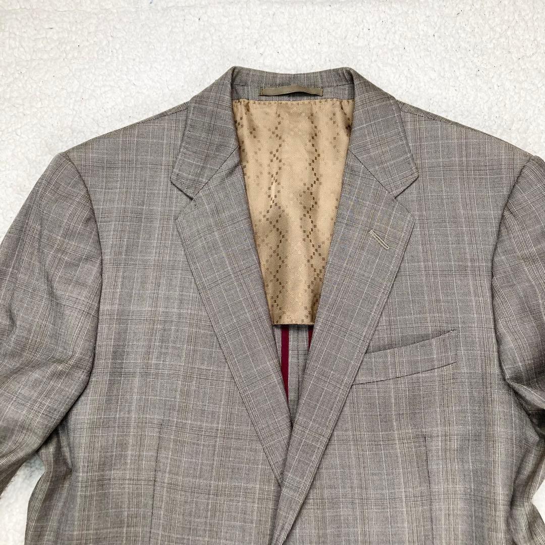 極希少 トムフォード期 GUCCI グレンチェック セットアップスーツ 48